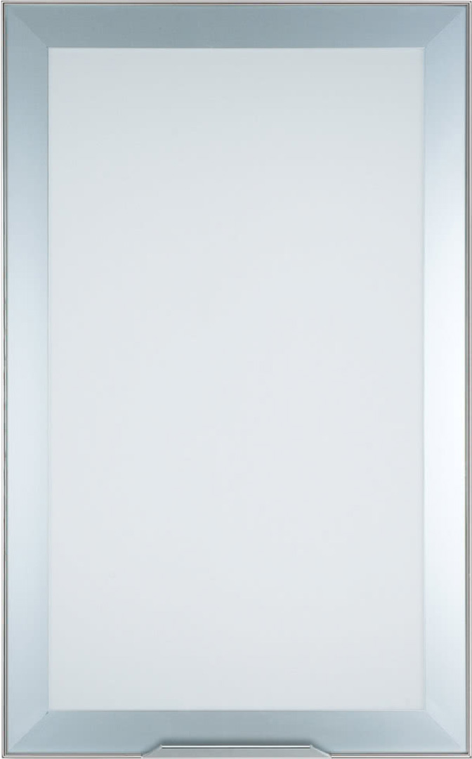 Finishes - Door with aluminium frame brill finish, frosted glass - code. 416S